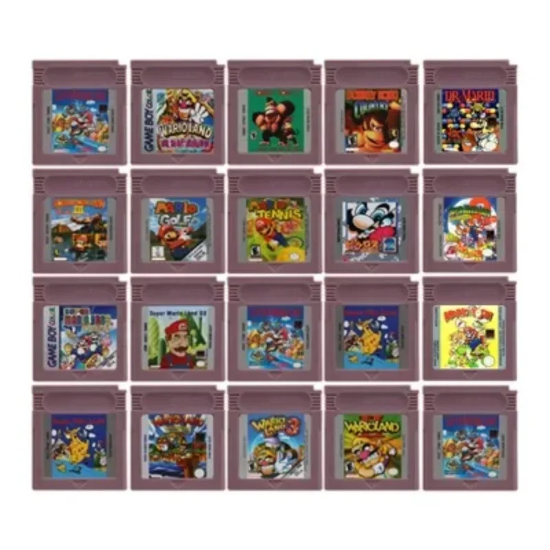 Mario-Serie GBC 16-Bit-Spiel Videospiel-Kassette Konsolenkarte 6 Goldmünzen Wario Land Donkey Kong Wario Land 2 für GBC/GBA