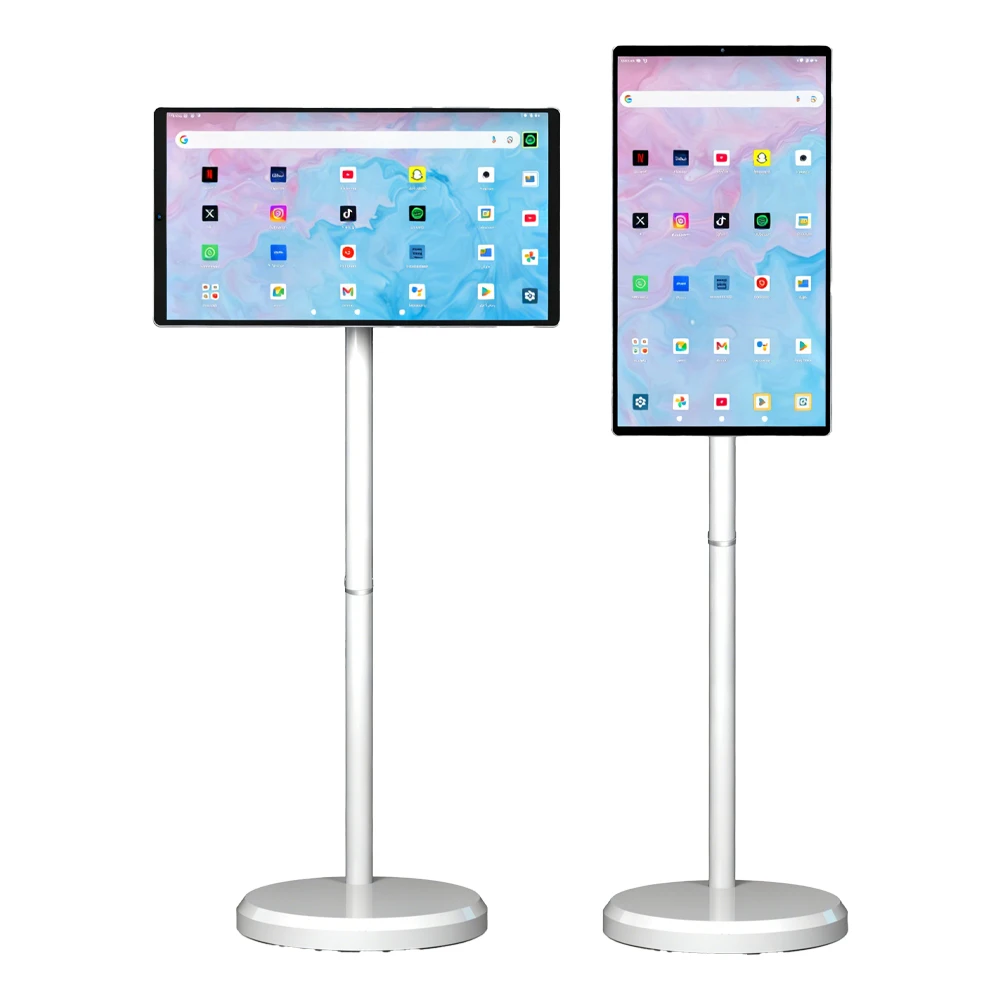 Beliebter Shenzhen 21,5 Zoll Batteriebetriebener Android LG Stand By Me TV mit In-Cell-Touchscreen für Fitness, Gaming, Live-Raum und Smart-TV-Funktionen Image