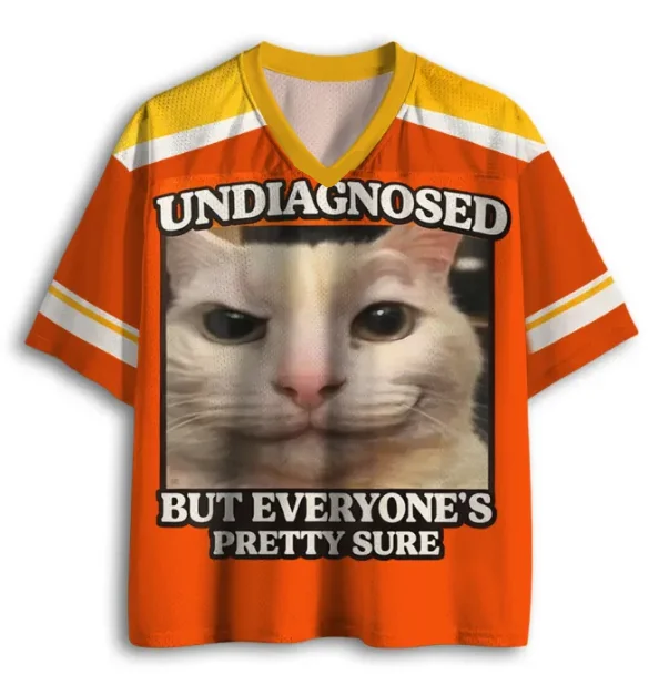 Verständnisvolle Outfits für Erwachsene und Kinder, Büroangestellte, nicht diagnostisiert, aber jeder versteht es, Katzen-3D-bedrucktes Pullover-T-Shirt Image