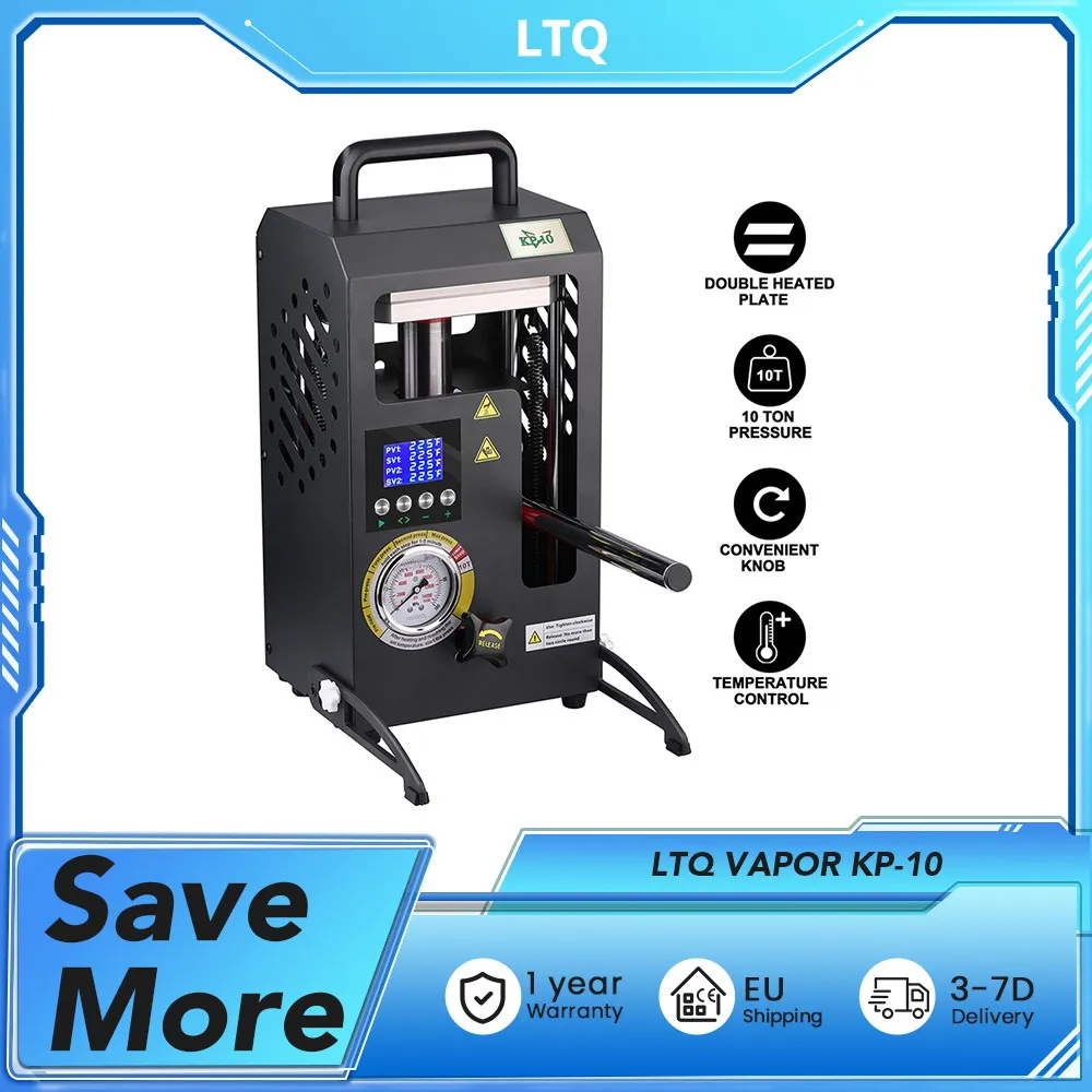 LTQ VAPOR KP-10 Transferpresse, 203*170*364 mm Maschinenkörpergröße, 10-Tonnen Doppelheizplatte mit Temperaturregelung Image