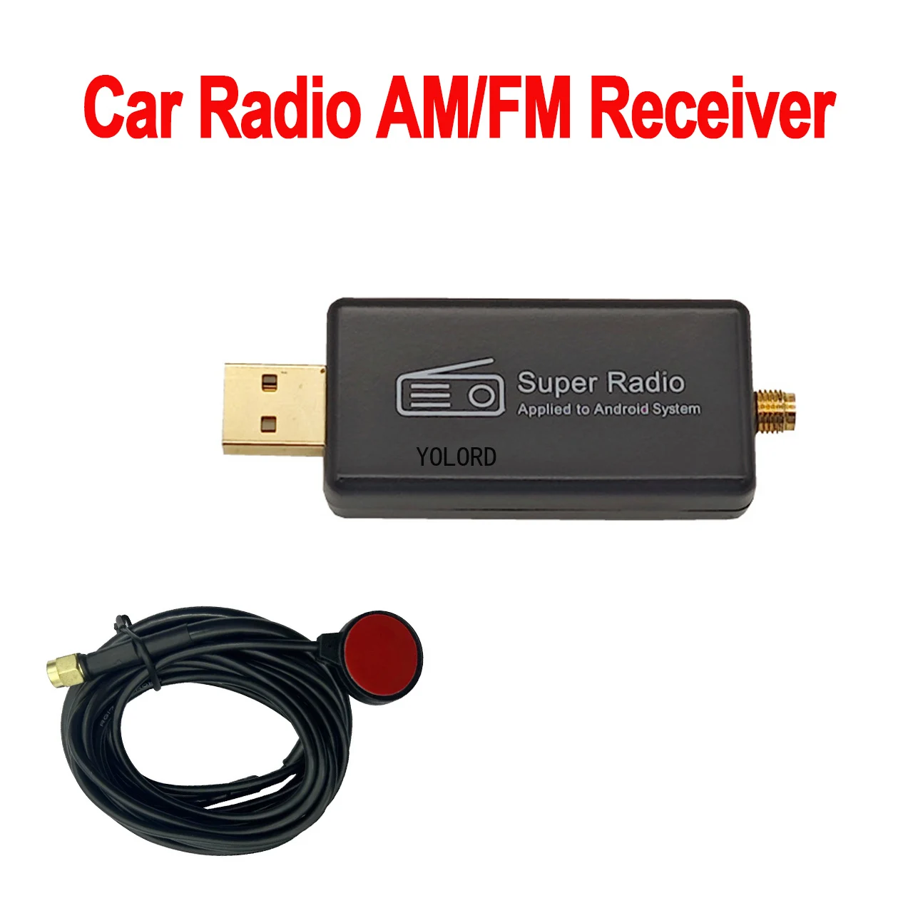 Mini Plug-and-Play Autoradio AM/FM Stereo-Adapter Empfänger USB-Schnittstelle Antenne für Android-Multimediasysteme Image