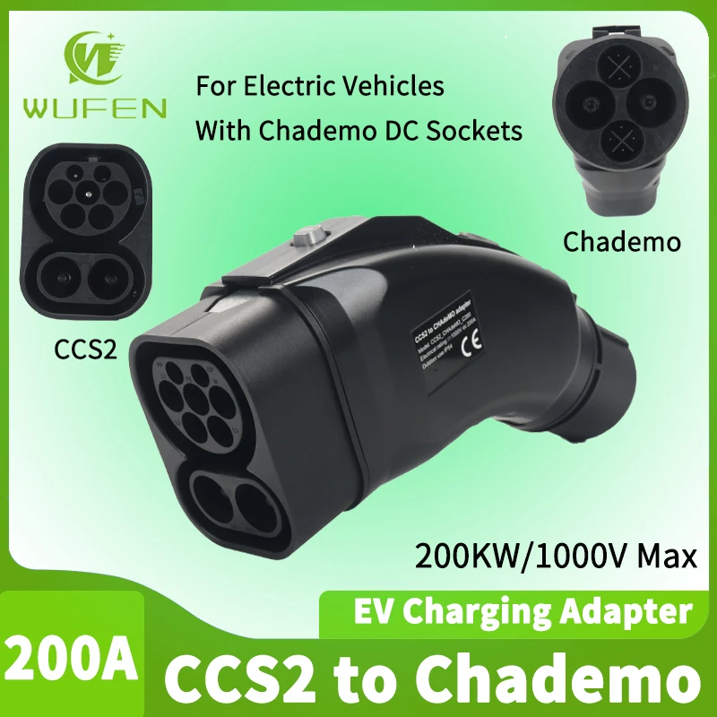 WUFEN CCS2 zu CHAdeMO DC Konverter 200A 200KW 1000V Elektrofahrzeug-Ladegerät-Anschluss für Honda Nissan Toyota und andere Autos Image