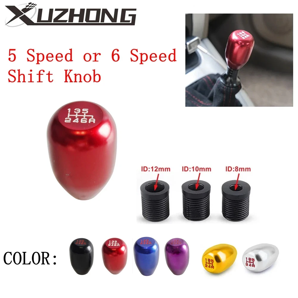 Universale Racing 5 velocità o 6 velocità pomello del cambio per auto manuale automatico pomello del cambio leva del cambio nero rosso blu SK-1074A