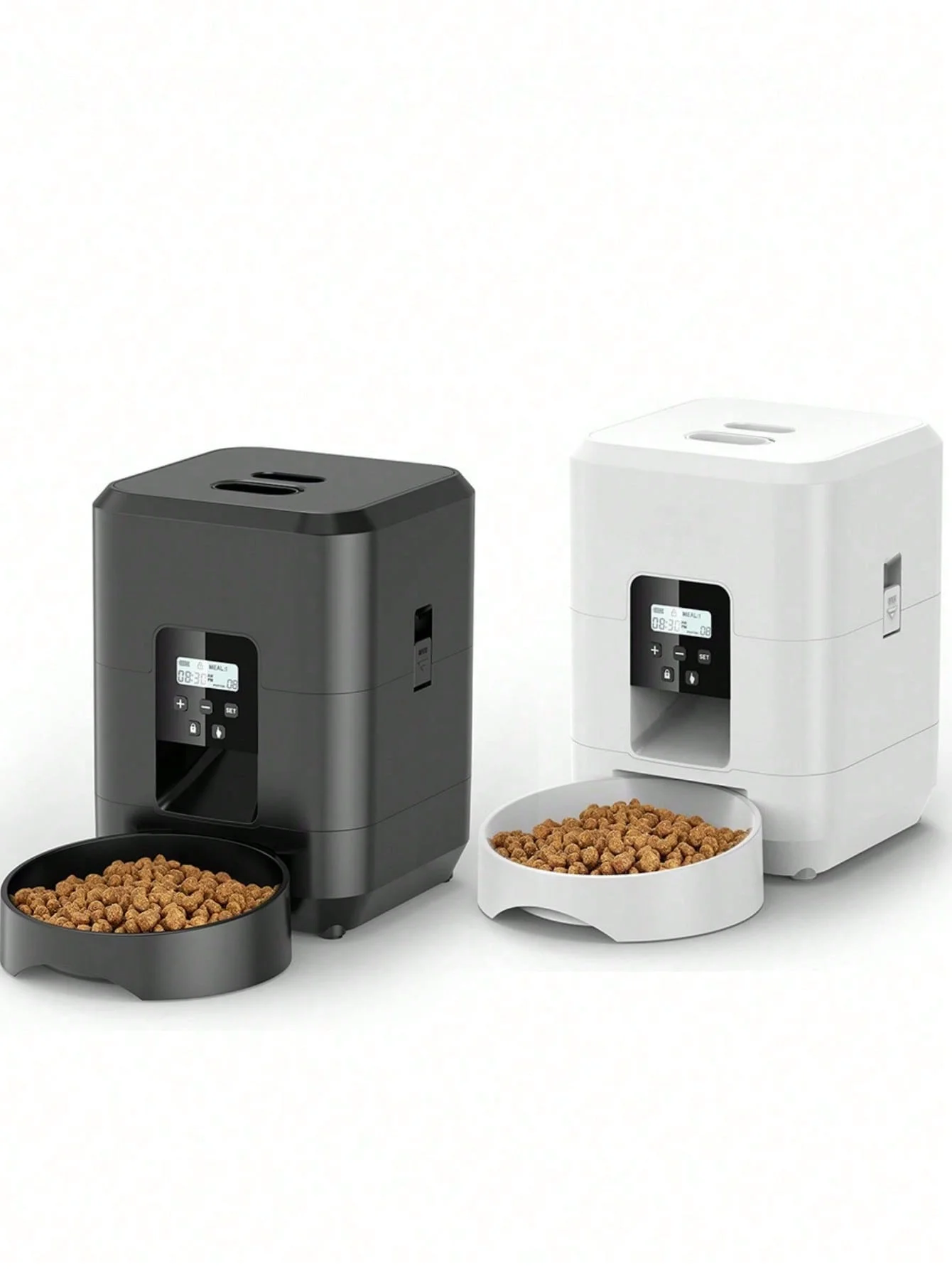 Distributeur automatique de nourriture pour animaux, distributeur de nourriture programmé, 1 à 4 repas par jour, adapté aux chats et aux petits animaux, capacité de 2 L, adapté aux aliments secs