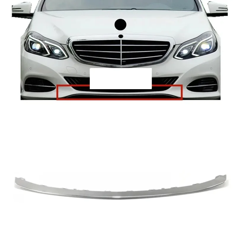 Vordere Stoßstange Chrom leiste für Mercedes Benz E Klasse W212 E180 E200 E220 E260 E300 2014-2018 Image