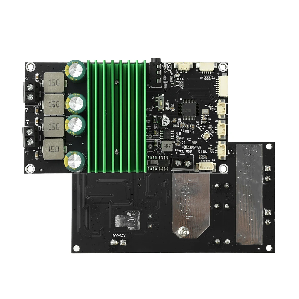 2X150W BT-Verstärkerplatine mit Bass-Enhancement und EQ-Anpassung, Audio-Verstärkermodul mit APP-Steuerung für DIY-Auto-Audio-Upgrade Image