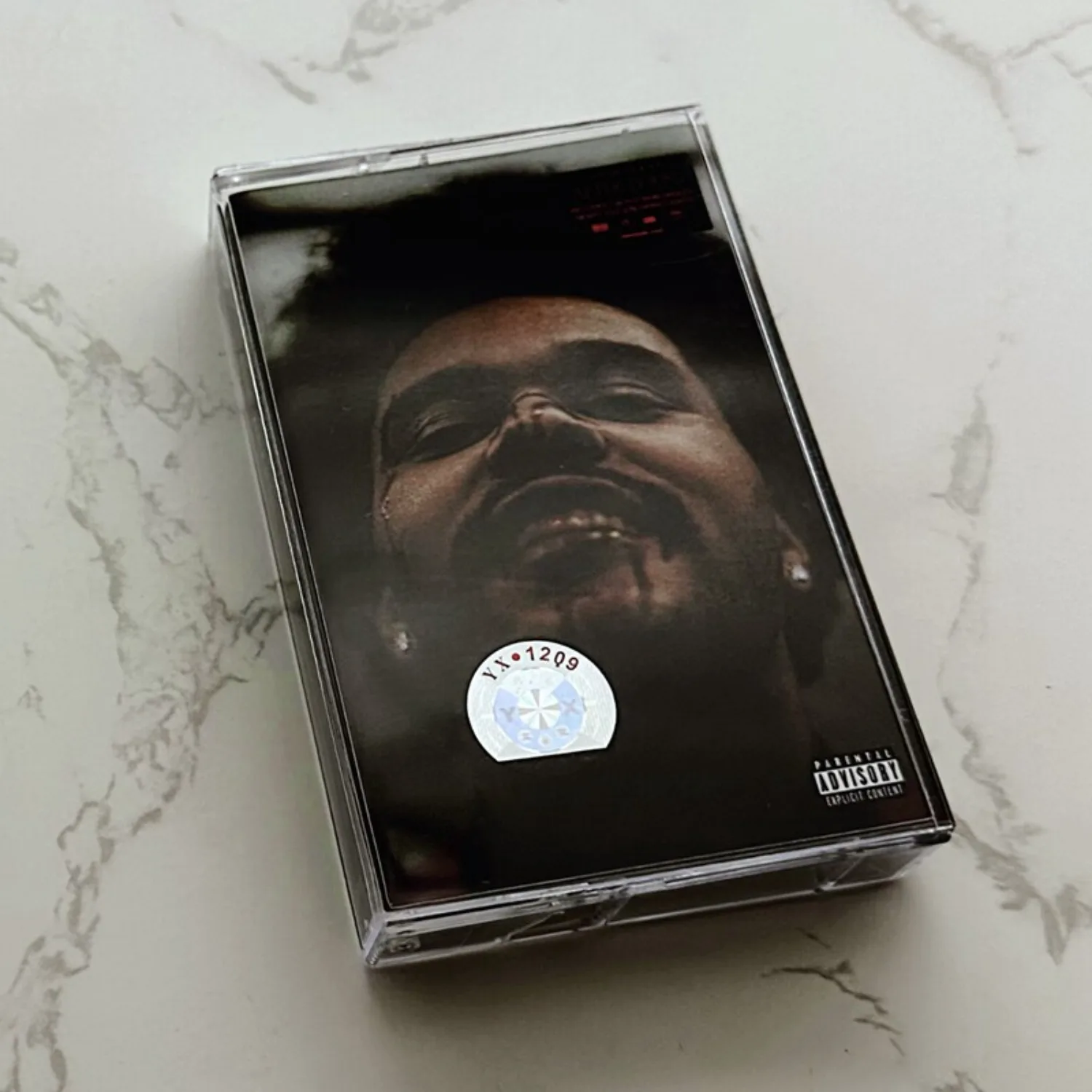 Versiegelte The Weeknd After Hours Alternative R&B Synthwave Audio-Kassette Retro Analog-Sound Sammlerstück für Fans Heim-Kunstdekoration