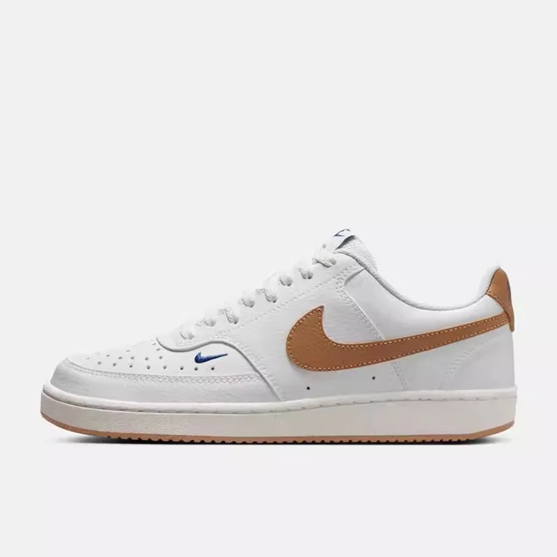 Leichte, vielseitige Basic Air Force Freizeitschuhe von Nike für Herren und Damen, neue bequeme und langlebige Low-Top-Skateschuhe, vielseitige flache Freizeitschuhe im Court Vision 1 Low Retro-Stil,
