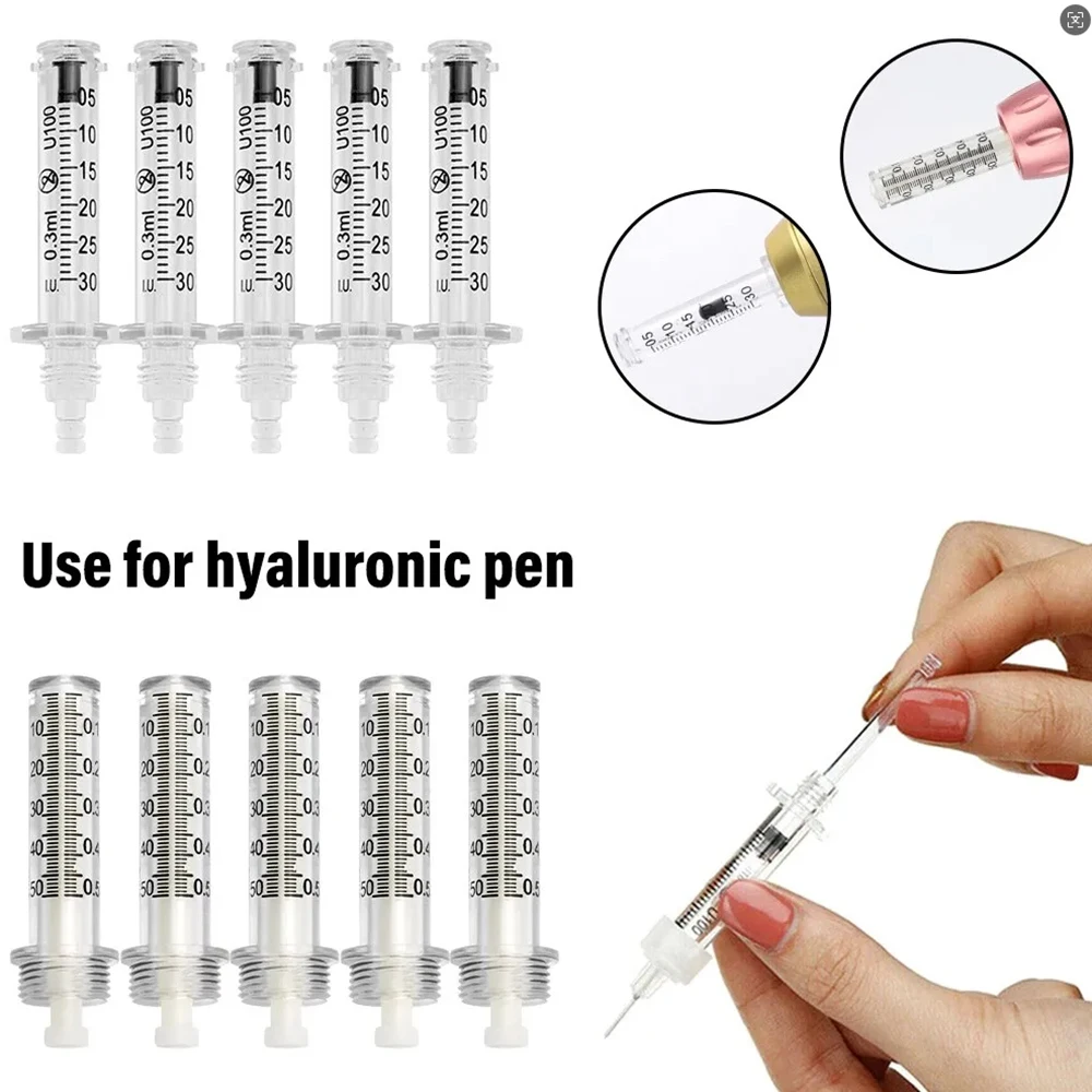 0,3ml 0,5ml Ampullenkopf-Stoßdämpferkappenadapter, geeignet für Einwegadapter von Hyaluronsäure-Stiften gegen Falten Image
