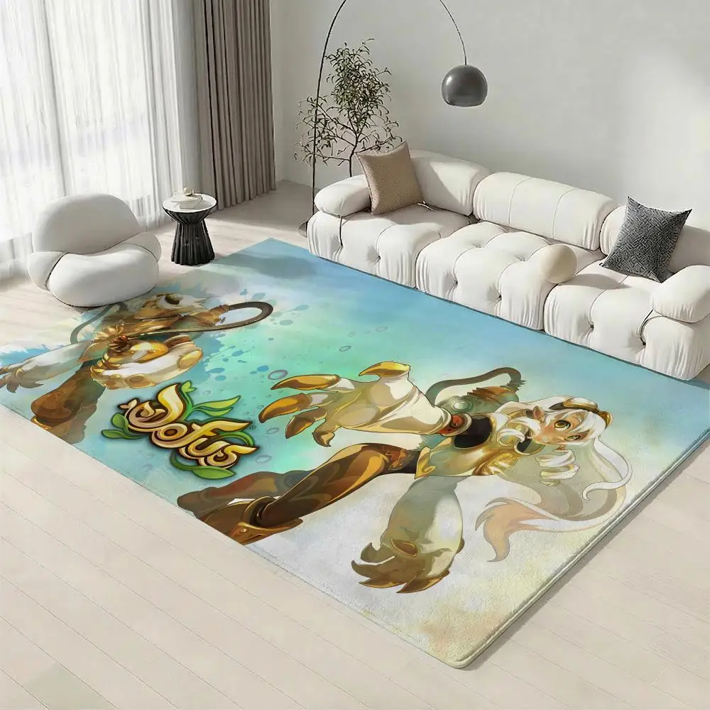 Game D-Dofus Bodenmatte, umweltfreundliche Flanell-Fußmatte, rutschfest, geruchlos, weicher, kurzer Plüsch-Bodenteppich für den Innenbereich Image