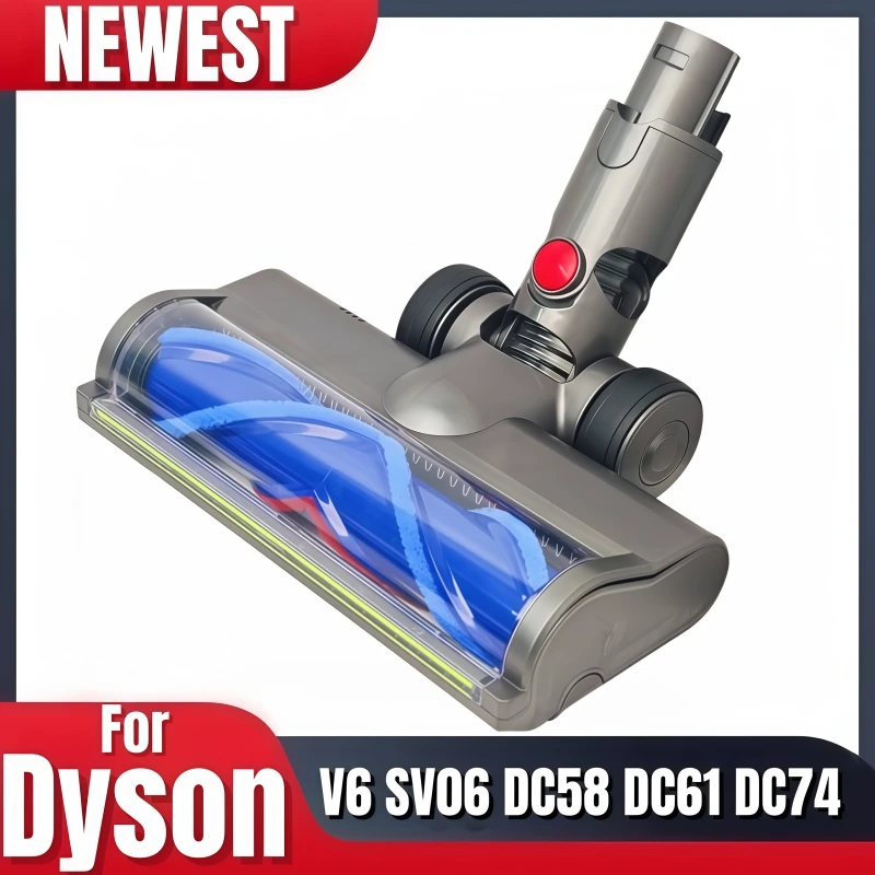 Stauberkennungs-Ersatzbürstenkopf für Dyson V6 DC58 DC59 DC61 DC62 DC74 SV04 SV06 SV09 mit grüner LED-Beleuchtung – Staubsaugerkopf für Böden Image