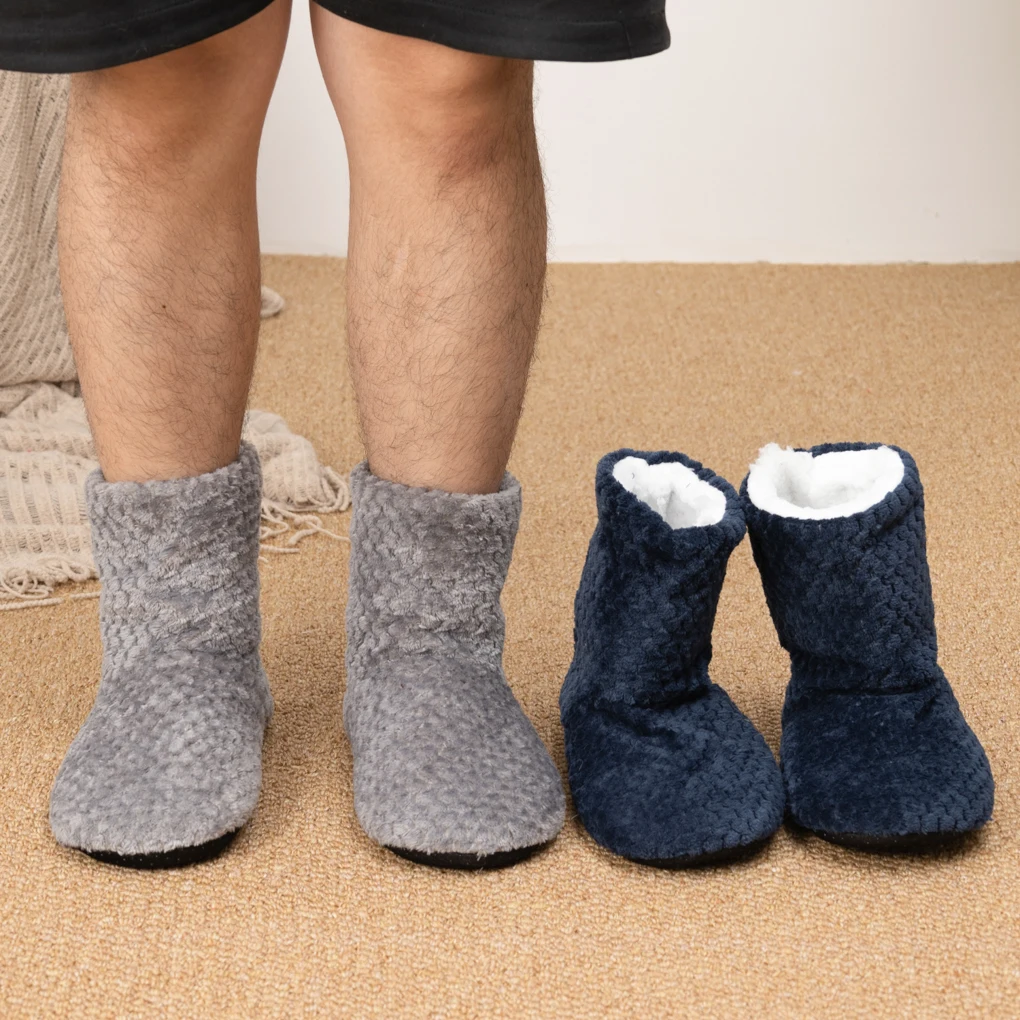 Mntrerm 2024 Winter Frauen Hausschuhe Indoor Boden Schuhe männer Neue Warme Hause Hausschuhe Baumwolle Hausschuhe Für männer Große größe Schuhe