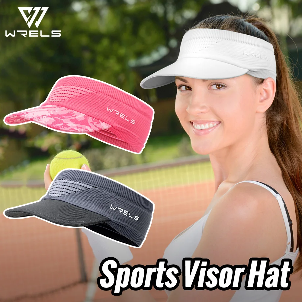 WRELS Anti-UV-Sonnenhut mit leerer Oberseite, atmungsaktiv, schnell trocknend, für Outdoor-Sportarten, faltbar, für Strand, Golf, Tennis, Fahrrad, Sonnenschutz Image