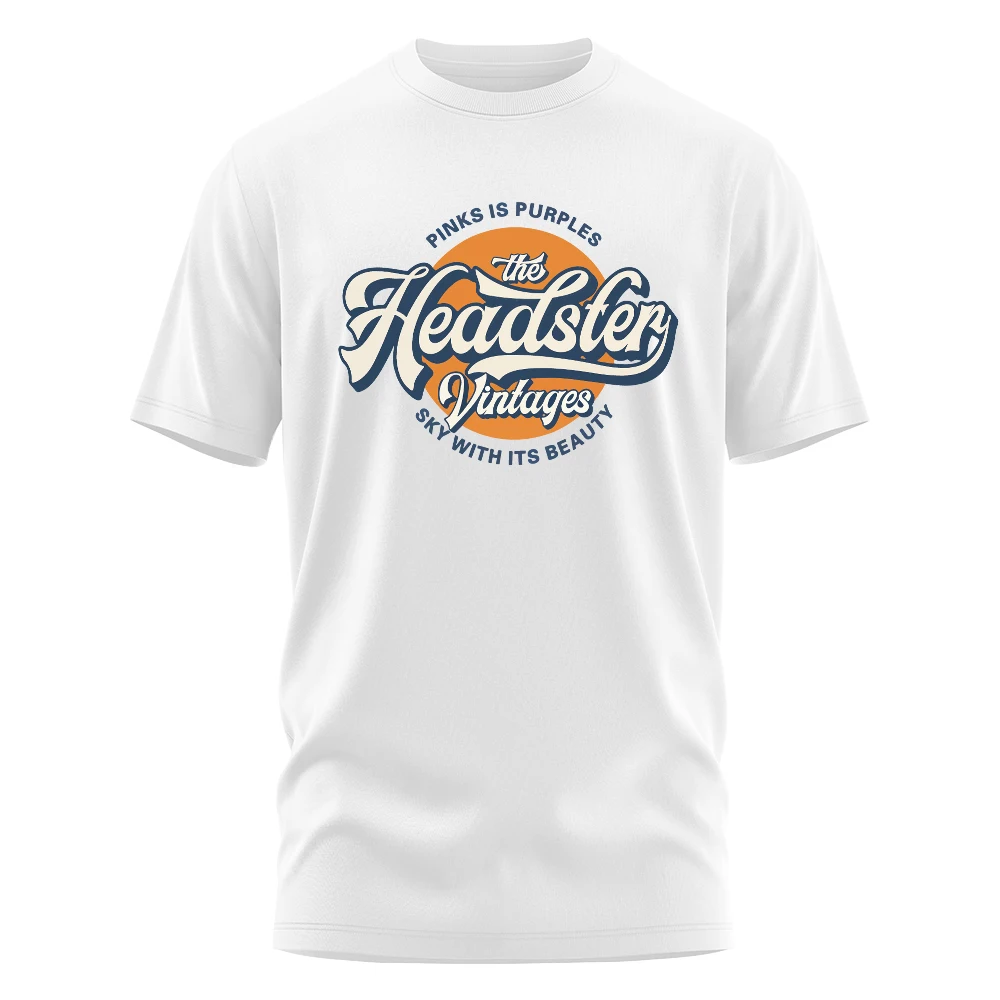 Herren-T-Shirt mit Aufdruck, 100% Baumwolle, schlicht und klassisch, altmodisch und doch vielseitig, trendiges T-Shirt Image