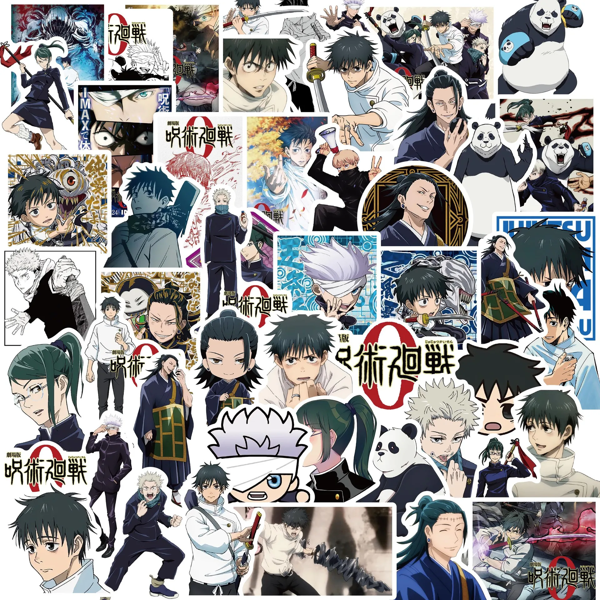 50 Stück Jujutsu Kaisen Aufkleber Graffiti Aufkleber Telefon Gepäck Wasserflasche Skateboard Kinder Erwachsene Aufkleber Image