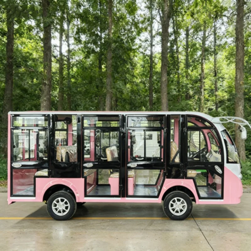 Direktverkauf ab Werk: Geschlossener Elektro-Sightseeing-Bus mit abnehmbarer Tür – sicher und zuverlässig für malerische Touren Image