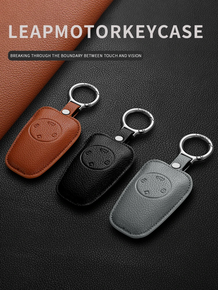 Geeignet für Leapmotor Schlüsselhülle T03 C11 S01 C01 C16 C10 23 Schlüsselcover Schlüsselgehäuse Schlüsselanhänger Autoschlüsseltasche Autozubehör Autoschlüssel Image