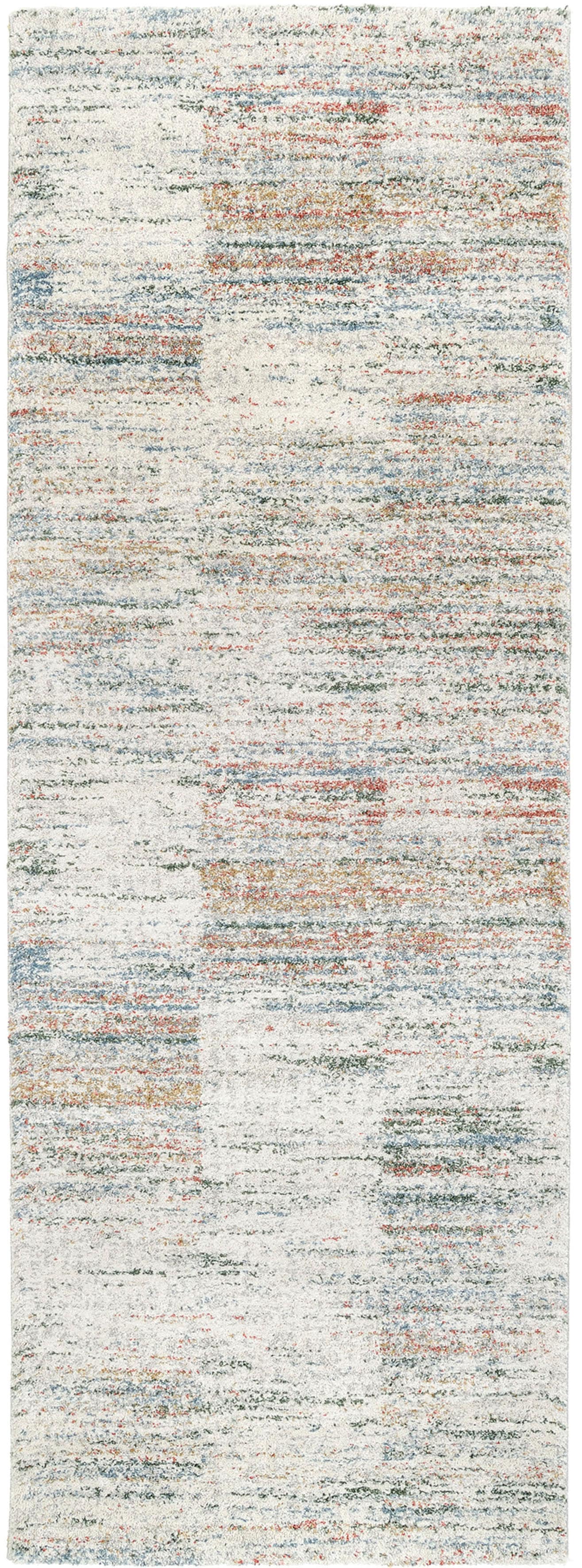 Teppich OCI DIE TEPPICHMARKE "NEW VILLA LINES", bunt (creme, multi), B:80cm H:20mm L:250cm, Polypropylen, Teppiche, Teppich, moderne melierte Streifen, Vintage Look, Wohnzimmer Image