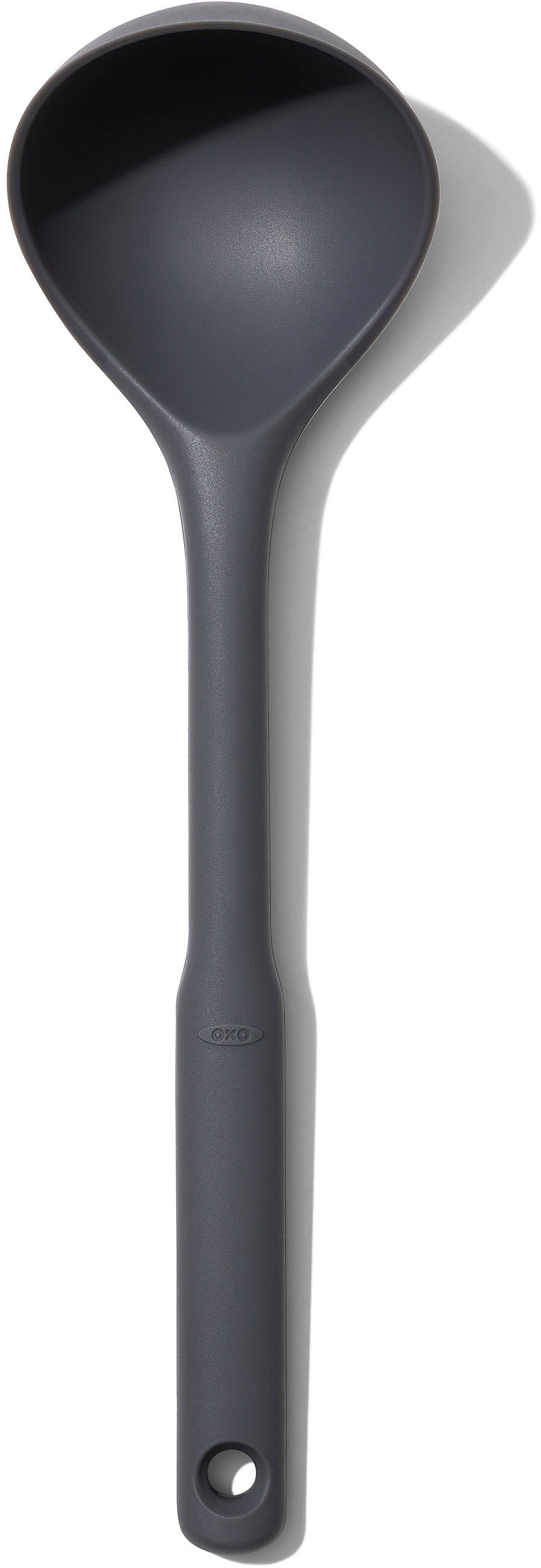 Schöpflöffel OXO GOOD GRIPS, grau, B:8cm, Silikon, Kochlöffel, Schöpflöffel, Silikon Image