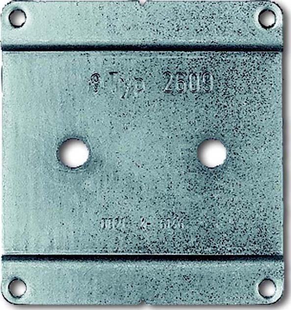 Busch-Jaeger Montageplatte 2609 WS 2CKA001716A0042 Image