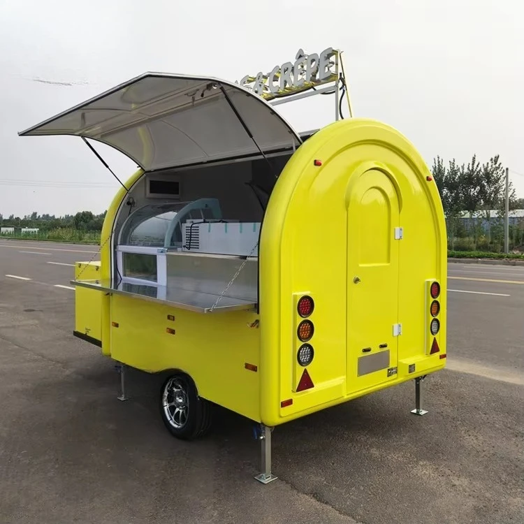 Remorque de nourriture de Concession entièrement équipée personnalisée, opération facile, camion de crème glacée DOT, chariot de fourgon de nourriture Mobile, nourriture de rue, meilleure vente