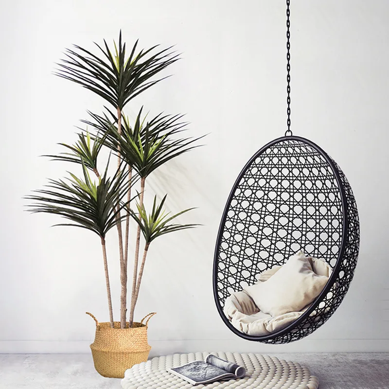 90-120 cm Grandi Piante Dracaena Artificiali Albero Tropicale in Vaso Falso Foglie di Palma in Plastica Pianta Cycas per la Casa Giardino Decorazione Interna