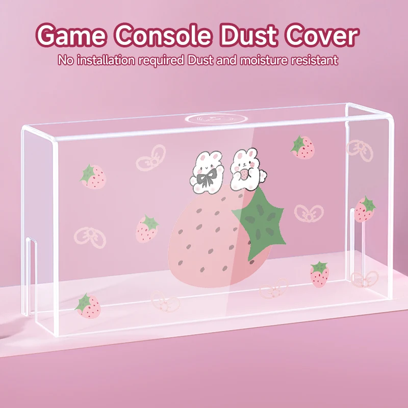 Schutzhülle für Switch NS/OLED-Spielekonsole, transparente Displaybox, Acryl-Staubschutz, sturz- und kratzfest. Image