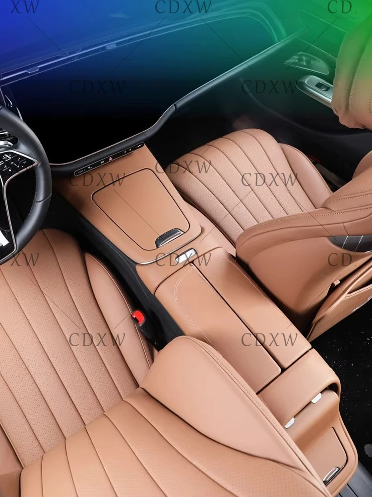 Geeignet für Mercedes-Benz W214 neue E-Klasse E300 Mittelkonsole Leder E260 Armlehnenbox Schutz 2024+ Image