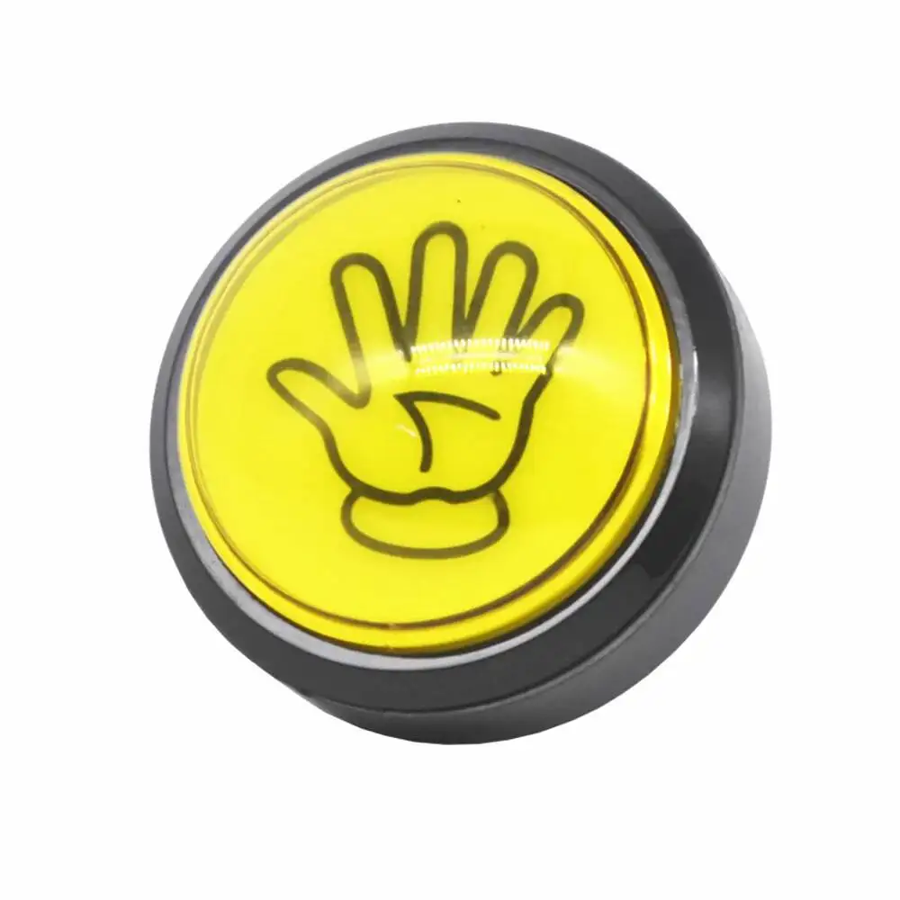 Arcade Taste LED Licht Lampe 60MM Große Runde Palm Arcade Video Game Player Taster Schalter Image