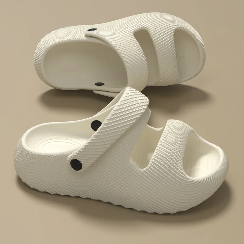 Clogs Plateau Damen-Hausschuhe Flache Sommersandalen Luxus-Designer-Schuhe Mädchen Indoor Outdoor Strand-Slides Paar Weiche Pantoffeln Image