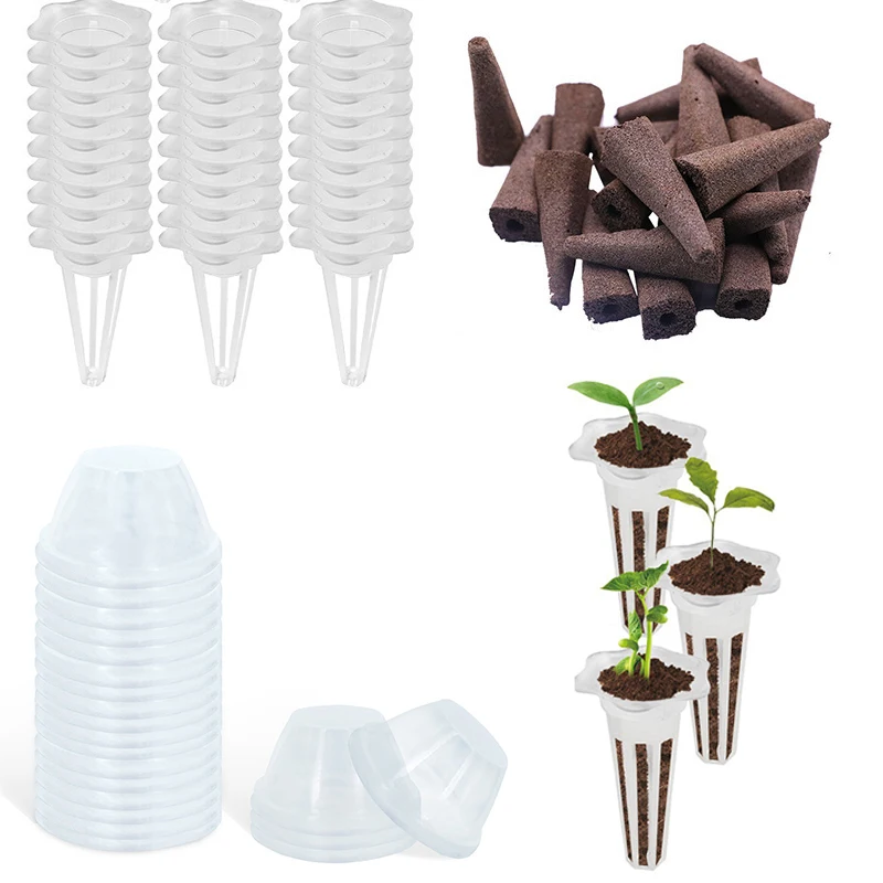 15/30Pcs Hydrokultur Kolonisierung Mesh Topf Net Tasse Korb Hydrokultur Aeroponic Pflanzung Wachsen Runde Pflanzung Korb Sämling Wachsen Image