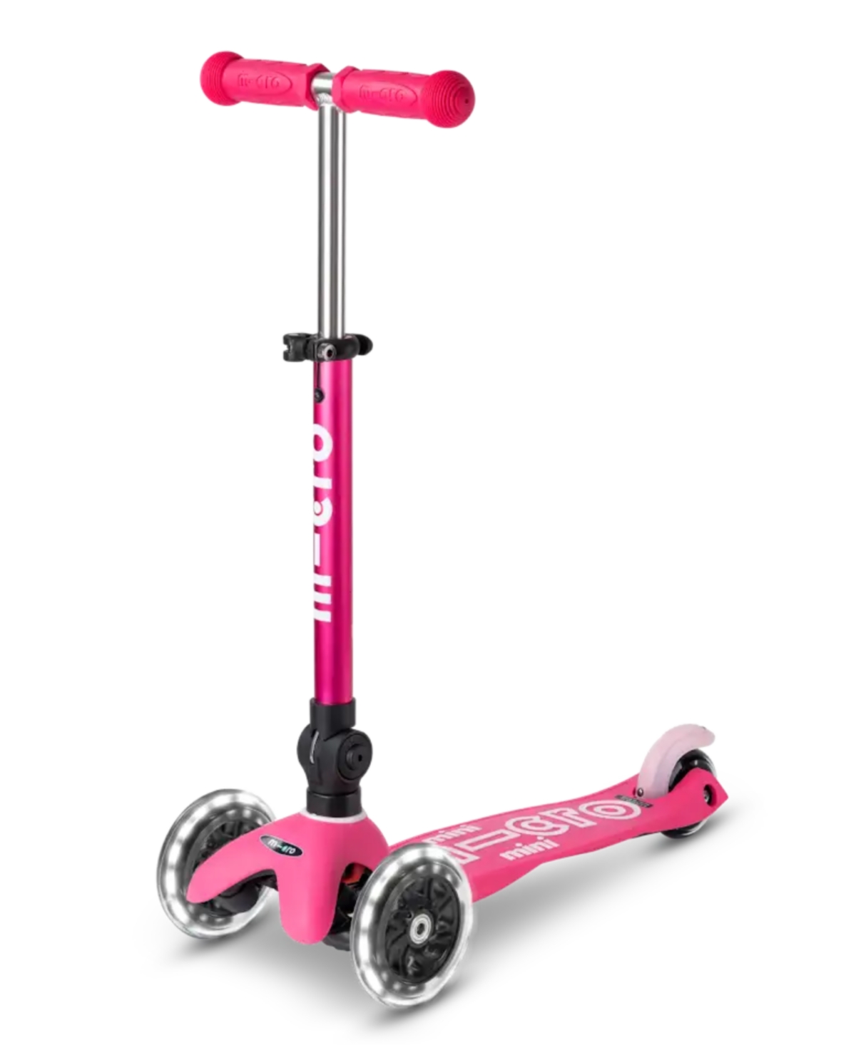 Micro Kickboard | Mini Deluxe Foldable Led Scooter - Ages 2-5 Years - Pink