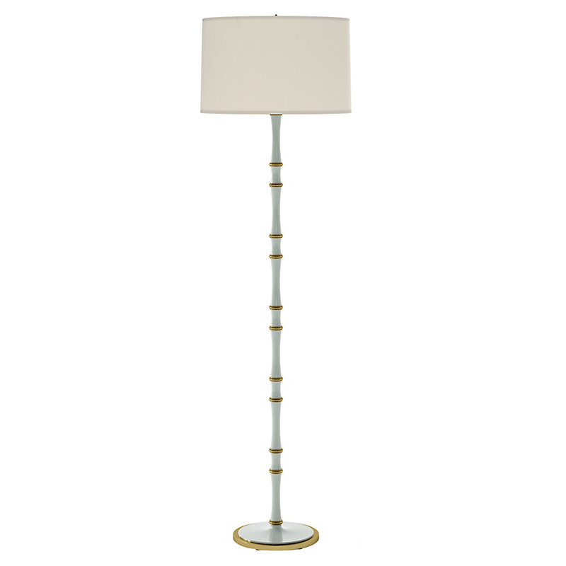 Iris Floor Lamp - Celadon/Brass - Ballard Designs