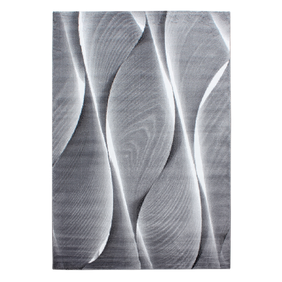 Teppich Schlafzimmer Ombre Elegant Waschbar Strapazierfähig Wohnzimmer Esszimmer Pflegeleicht Schwarz 280x370 cm – DRAU von Kadima Design Image