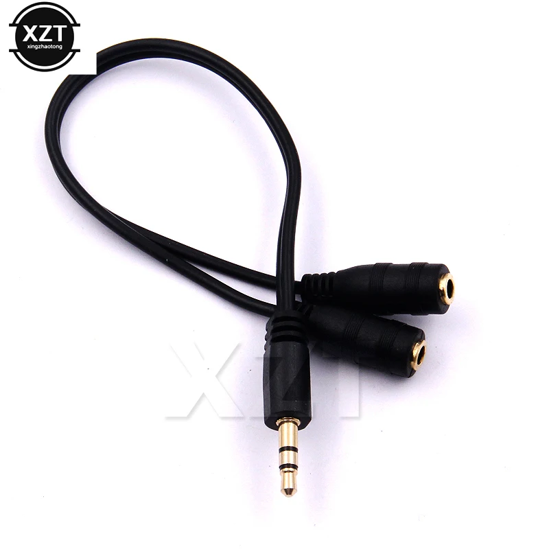 Cavo sdoppiatore a Y da 3,5 mm da 1 maschio a 2 cavo audio doppio femmina per auricolare auricolare cuffia jack adattatore spina stereo MP3 MP4