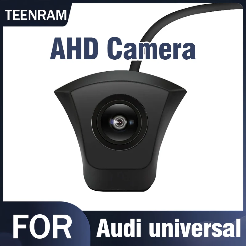 TEENRAM für A1 A3 A4 A5 A6 A7 Q3 Q5 Q7 Audi 150 ° Auto-Logo-Frontkamera, universelle Nachtsicht, wasserdicht, AHD 1080P, Fisheye Image