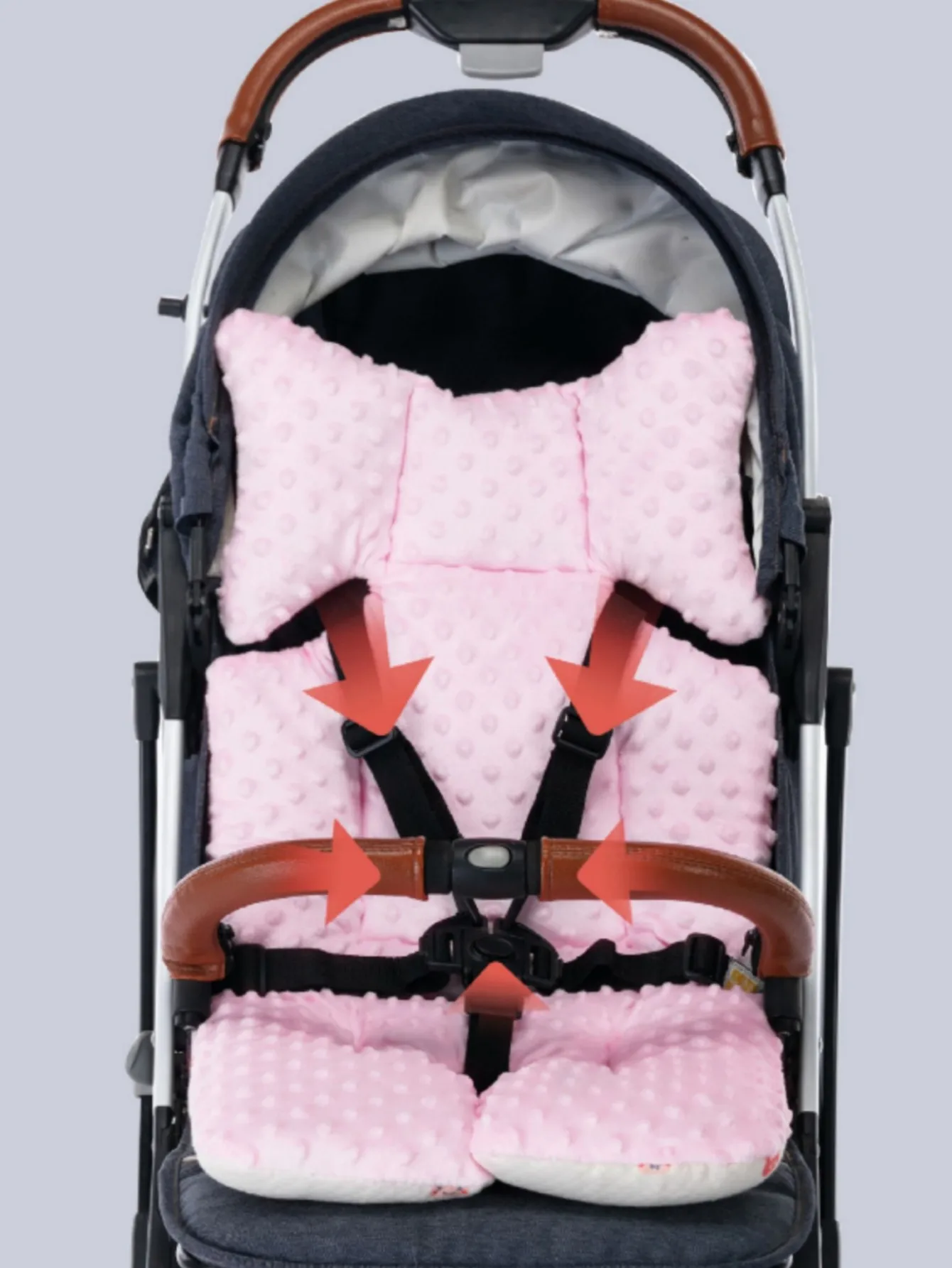 Kinderwagen Doudou Samt doppelseitiges Kissen Skating Baby Talisman Herbst und Winter verdicktes warmes Baumwollkissen Image