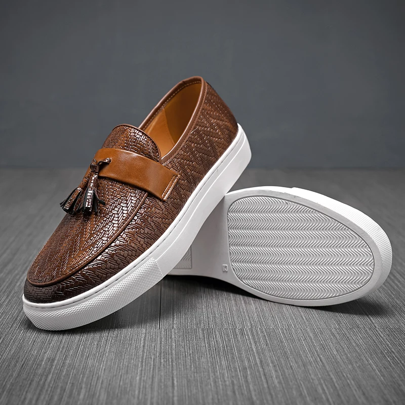 Herren Casual Lederschuhe Quaste Trendy Party Hochzeit Schuh Herren Fahren Wohnungen Männer Mokassins Loafer EUR Größen 38-48