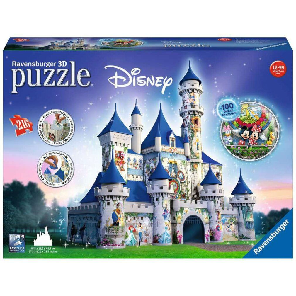 Puzzle 3D Disney Castello (216 pezzi) 1 St