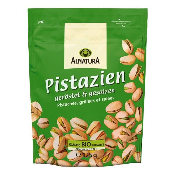 Alnatura Kurzes MHD: Bio Pistazien geröstet und gesalzen 125 g Image