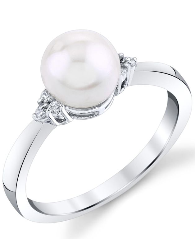 Cultured Freshwater Pearl (7mm - Metallic - Macy's Rings