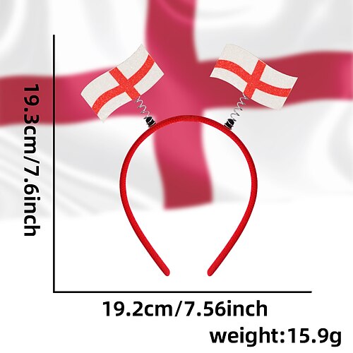 10er-Pack Stirnbänder zur Fußball-Weltmeisterschaft 2026 – patriotische Fußball-Stirnbänder für Kinder, Erwachsene und Damen (Unisex) – ideal für Outdoor-Partys und Verkleidungen Image