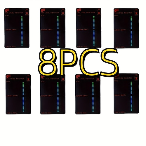 3 magnetische Gasfüllstandsanzeiger, wiederverwendbare Propangasflaschen-Messgeräte für Butan- und Flüssiggasflaschen, Kraftstoffmesswerkzeug für Grill, Camping, Wohnwagen, Terrassenheizstrahler, Image