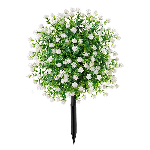 22 Zoll lange künstliche Blumenstecker für den Außenbereich, Kamelien-Gartenstecker in verschiedenen Farben Rasen, farbechtes, strapazierfähiges Plastik, Dekoration für jede Jahreszeit Image