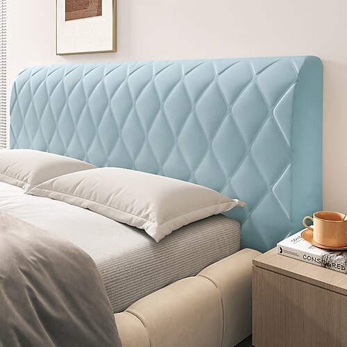 Verdickter, weicher Kopfteilbezug, vollständiger Schutz, universelles Bettrückenlehnenbezug-Set, staubdichter, weicher Kissen-Kopfteilschutz für Schlafzimmer Image