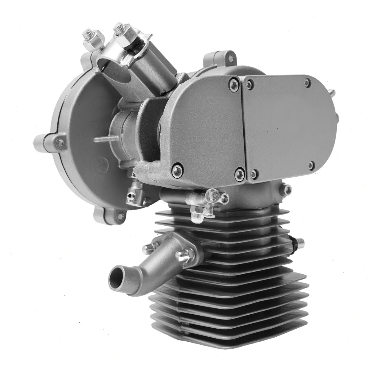 Kit Motore per Bicicletta 100cc a 2 Tempi, Kit di Conversione Bici a Motore a Gas 44 Denti, Set Completo per Installazione Fai-da-Te con Supporti e Attrezzi