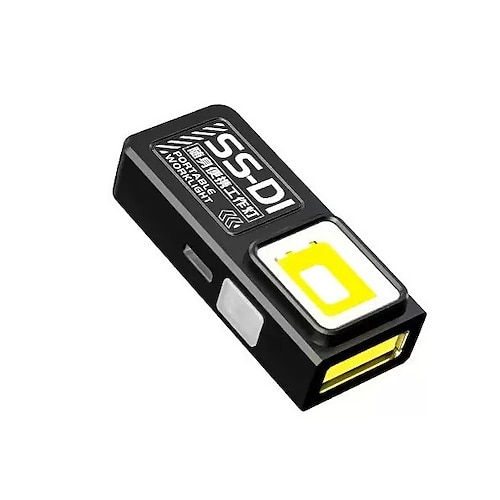 Mini-COB-LED-Taschenlampe, USB-C-aufladbar, tragbare Arbeitsleuchte mit Clip und Magnet, EDC-Taschenlampe für Camping, Wandern und Notfälle zu Hause Image