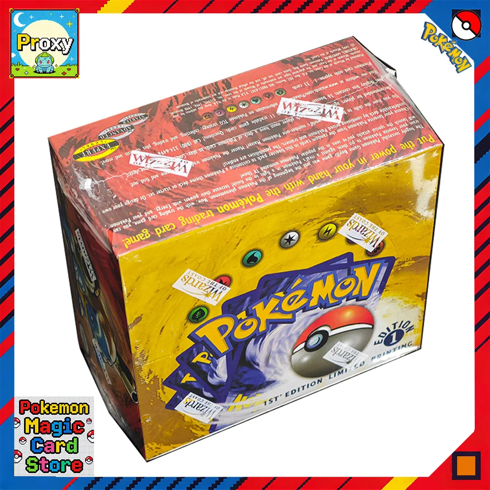 Set Base 1a Edizione Shadowless Booster Box Carte Pokémon PTCG Proxy Collezione Classica Anime 1 Set 36 Pacchetti 1 Pacchetto/11 Carte