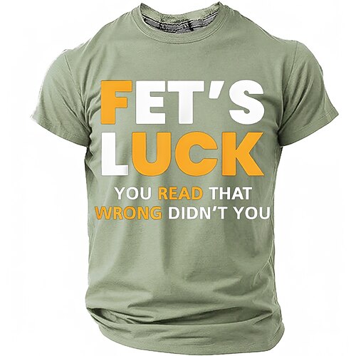 Männer-Fett, du hast das falsch gelesen, nicht wahr? Sarkastischer Humor, optische Täuschung, Grafik-T-Shirt, Slim Fit, lässige Streetwear, Designerkleidung, Bekleidung, S, M, L, XL, XXL, XXXL Image