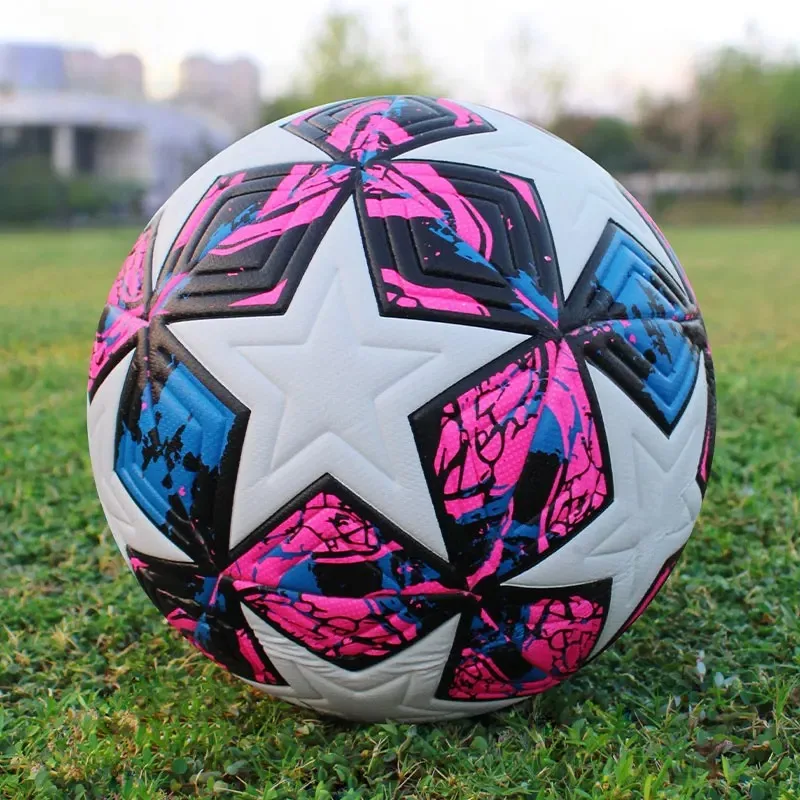 Pallone da calcio standard professionale per esterni, palloni da partita, allenamento, calcio senza cuciture, materiale PU di alta qualità, taglia 5